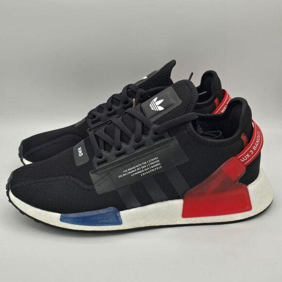 adidas NMD_R1.V2 Black Red Athletic Sneakers Textile Running Shoes Men’s 11.5 main image 5